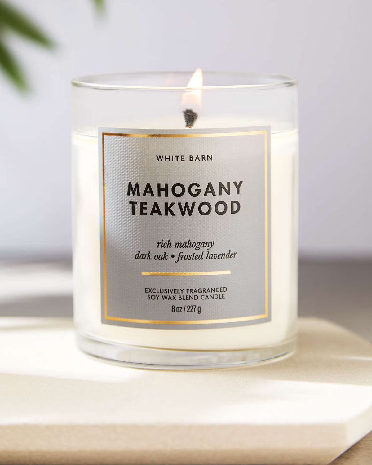 Bath & Body Works single wick Candle - Mahogany Teakwood