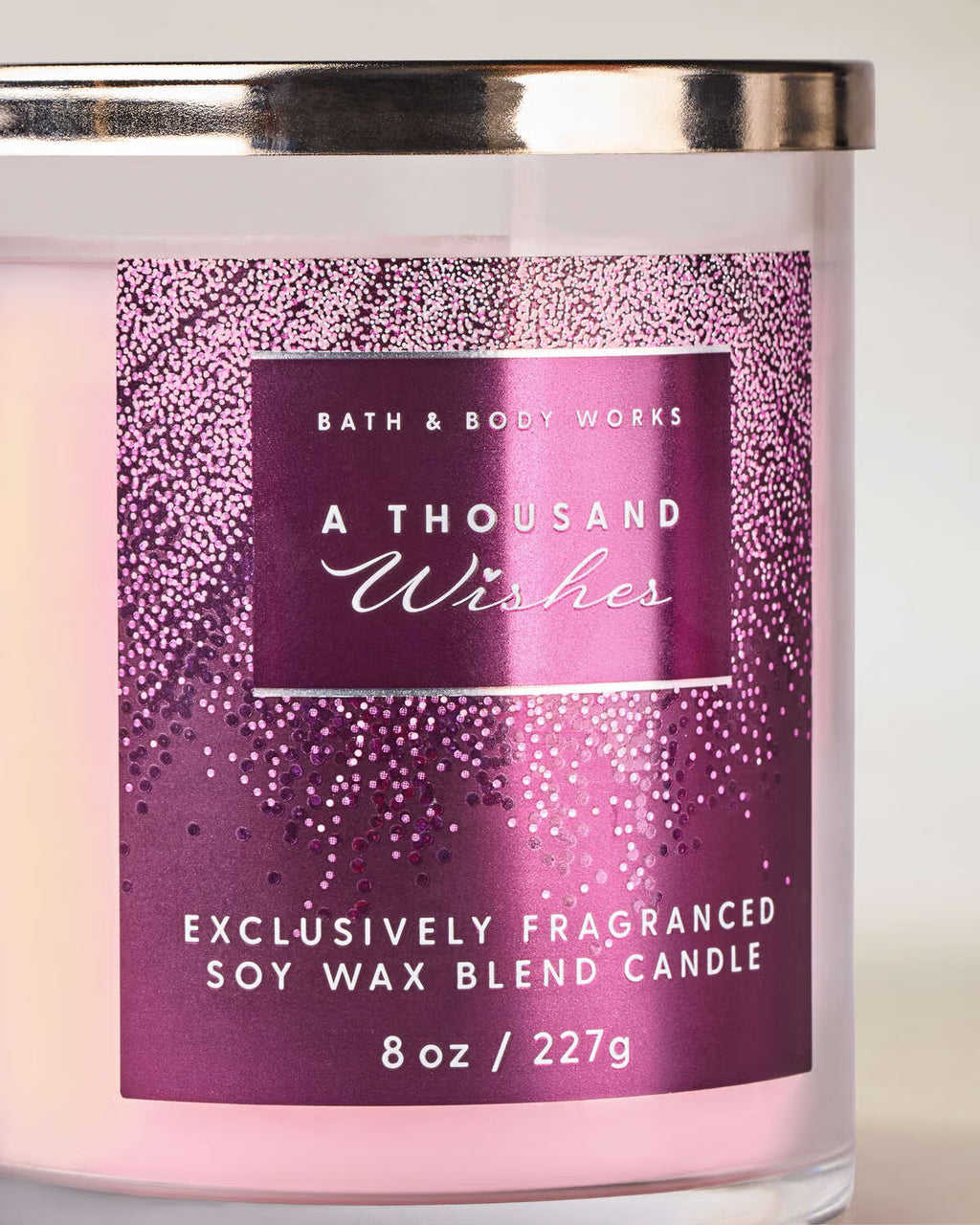 Bath & Body Works single wick Candle - A Thousand Wishes