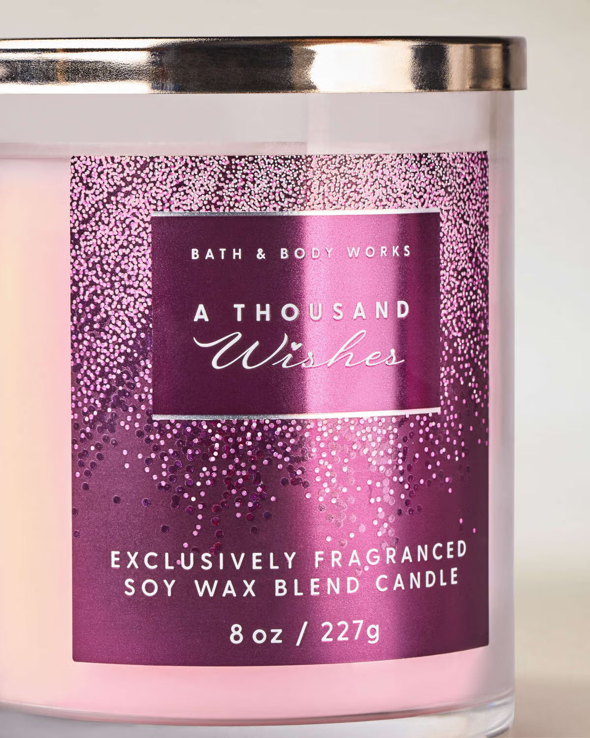 Bath & Body Works single wick Candle - A Thousand Wishes