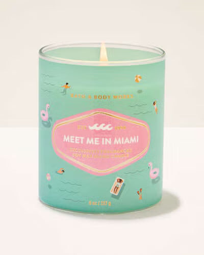 Bath & Body Works single wick Candle - Meet me in Miami