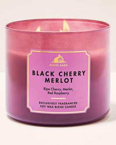 Bath & Body Works 3 wick Candle - Black Cherry Merlot