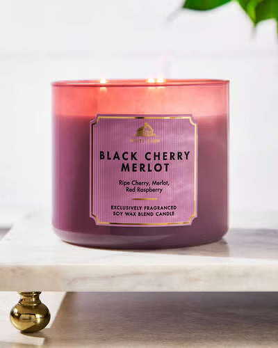 Bath & Body Works 3 wick Candle - Black Cherry Merlot