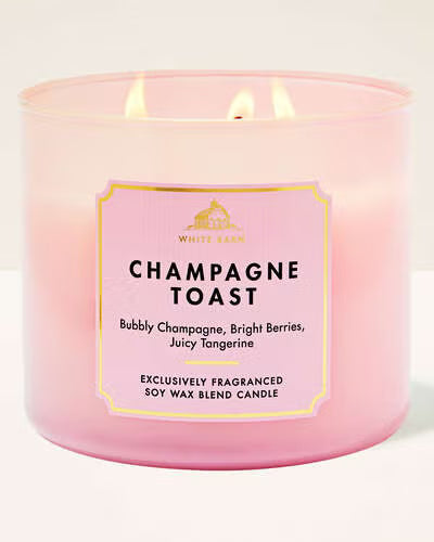 Bath & Body Works 3 wick Candle - Champagne Toast