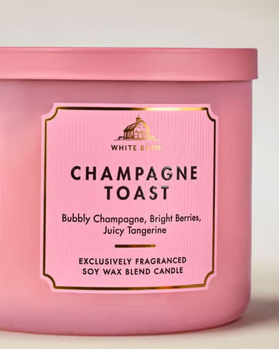 Bath & Body Works 3 wick Candle - Champagne Toast