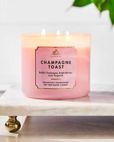 Bath & Body Works 3 wick Candle - Champagne Toast