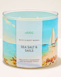 Bath & Body Works 3 wick Candle - Sea Salt & Sails