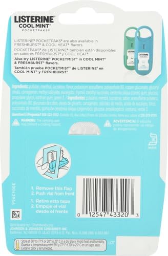 Listerine Pocketpaks Cool Mint - 72