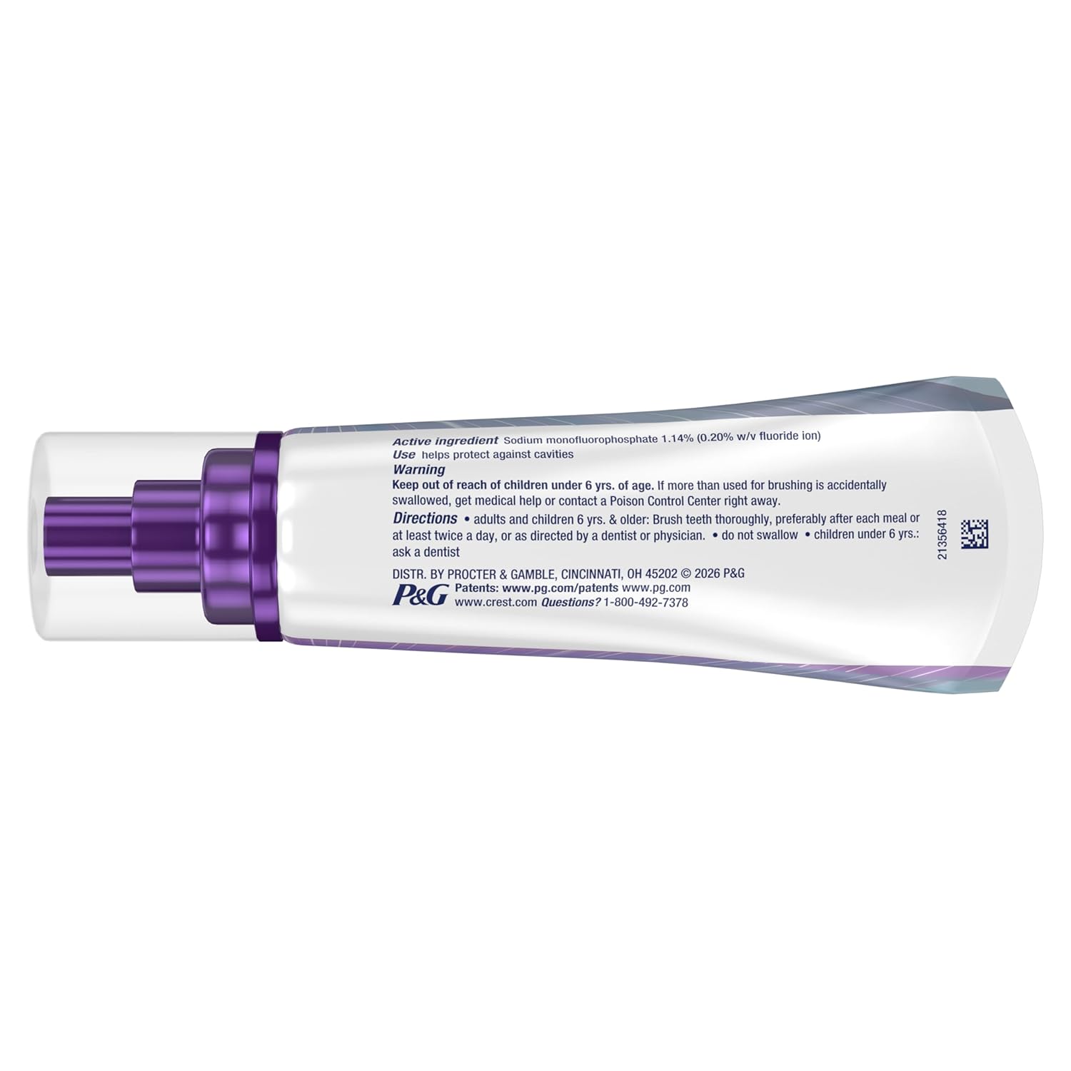 Crest 3DWhite Brilliance Deep Stain Remover Ultra White Toothpaste
