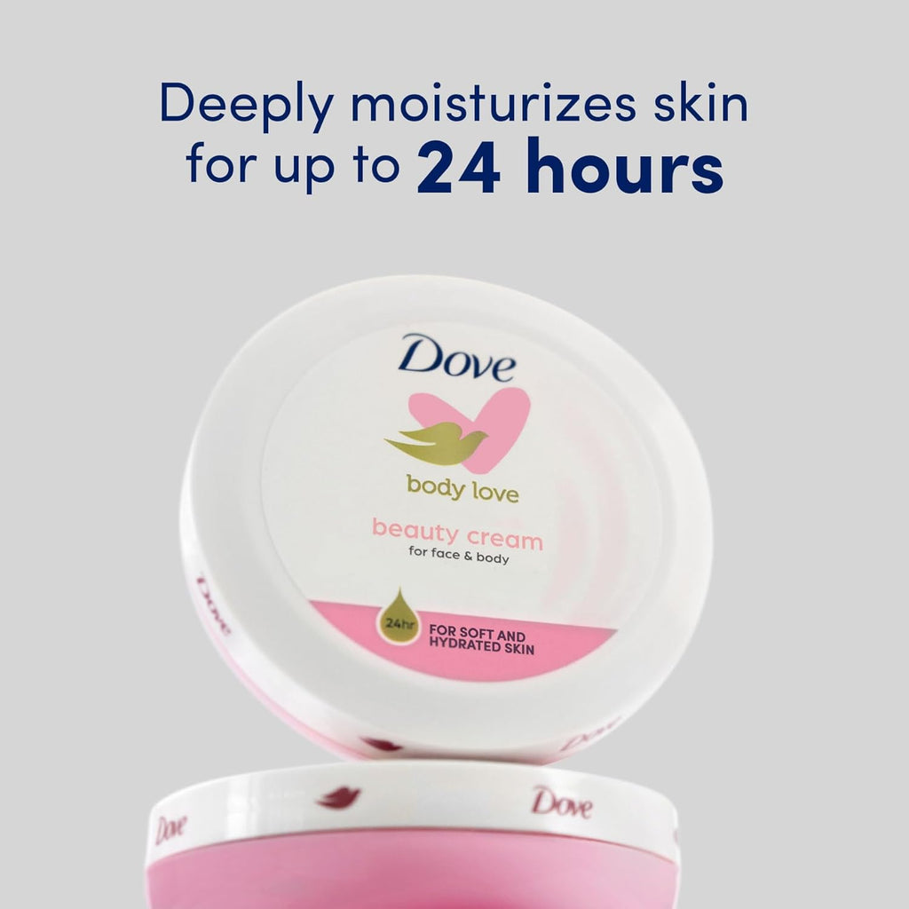 Dove Lotion, Beauty Cream - Normal to Dry Skin, 24-Hour Moisture Travel Size, 2.53 Fl Oz