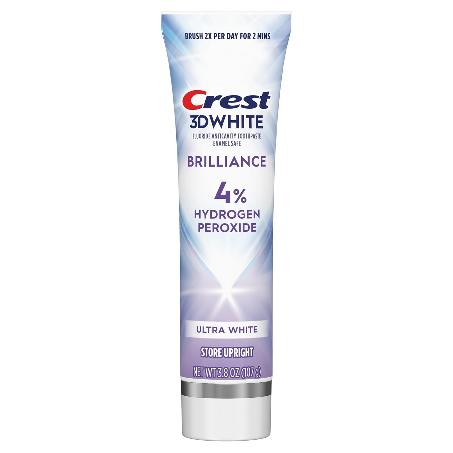 Crest 3D White Brilliance Pro Ultra White Teeth Whitening Toothpaste, 4% Hydrogen Peroxide