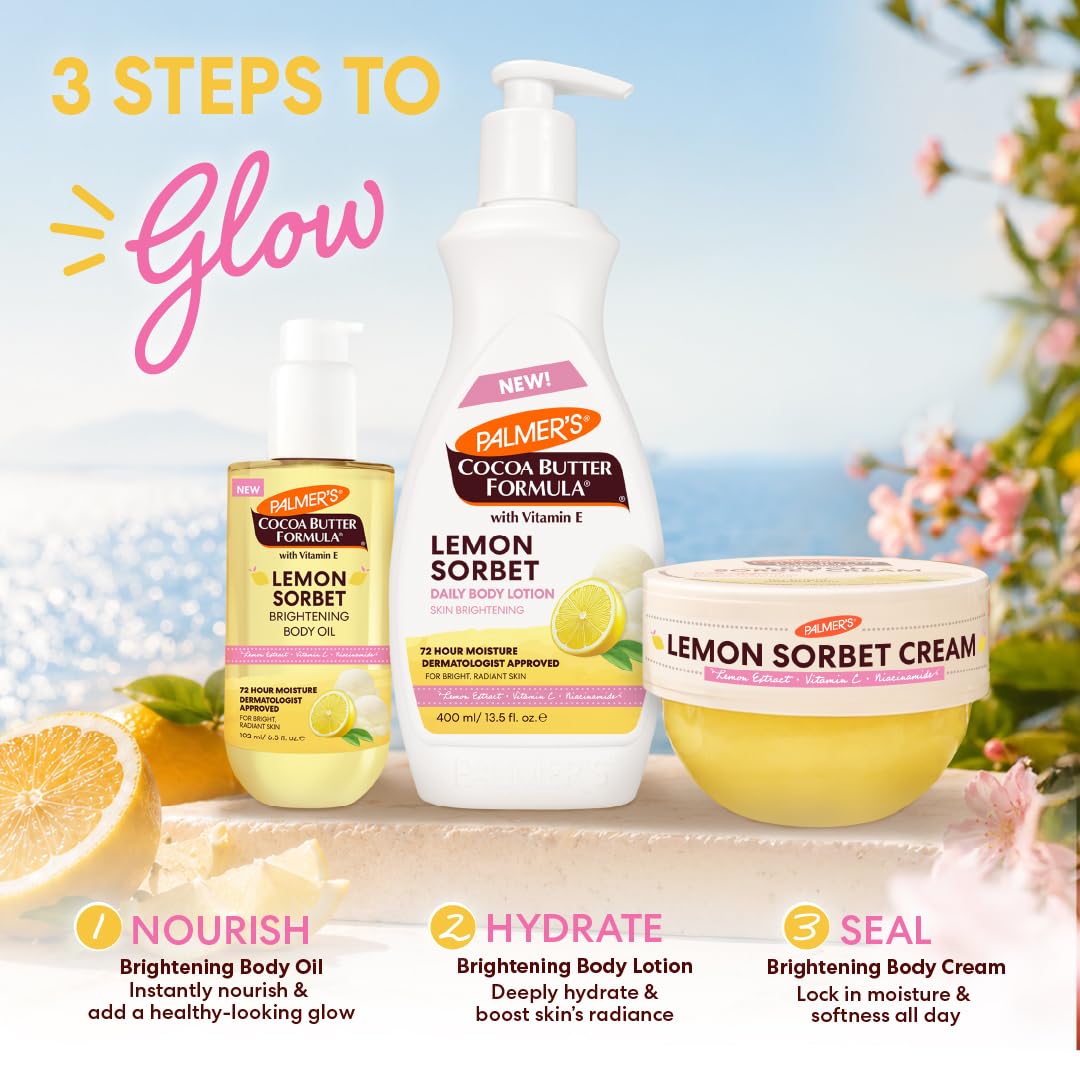 Palmer's Cocoa Butter Formula, Lemon Sorbet Brightening Whipped Body Cream