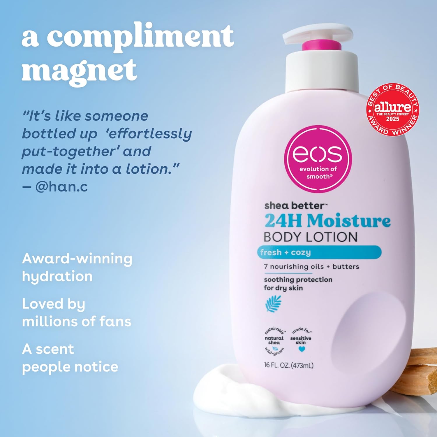 EOS Shea Better Body Lotion, Fresh & Cozy
