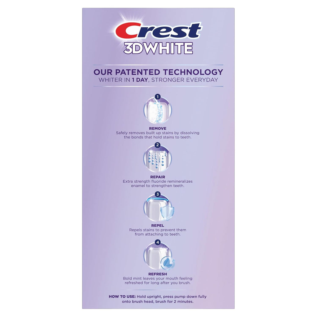 Crest 3DWhite Brilliance Deep Stain Remover Ultra White Toothpaste - Dazzling Mint