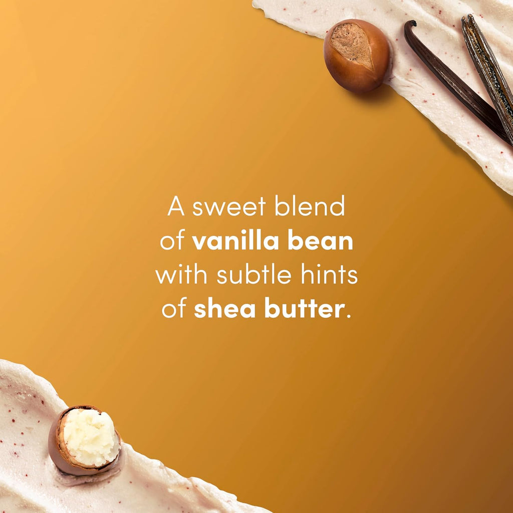 Dove Vanilla Sugar and Shea Butter Body Scrub Exfoliates and Deeply Nourishes for Smooth, Radiant Skin 15 oz