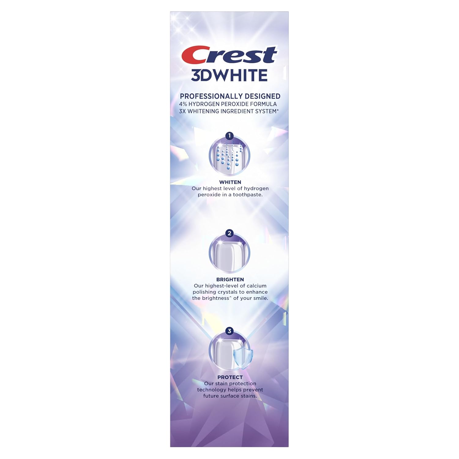 Crest 3D White Brilliance Pro Ultra White Teeth Whitening Toothpaste, 4% Hydrogen Peroxide