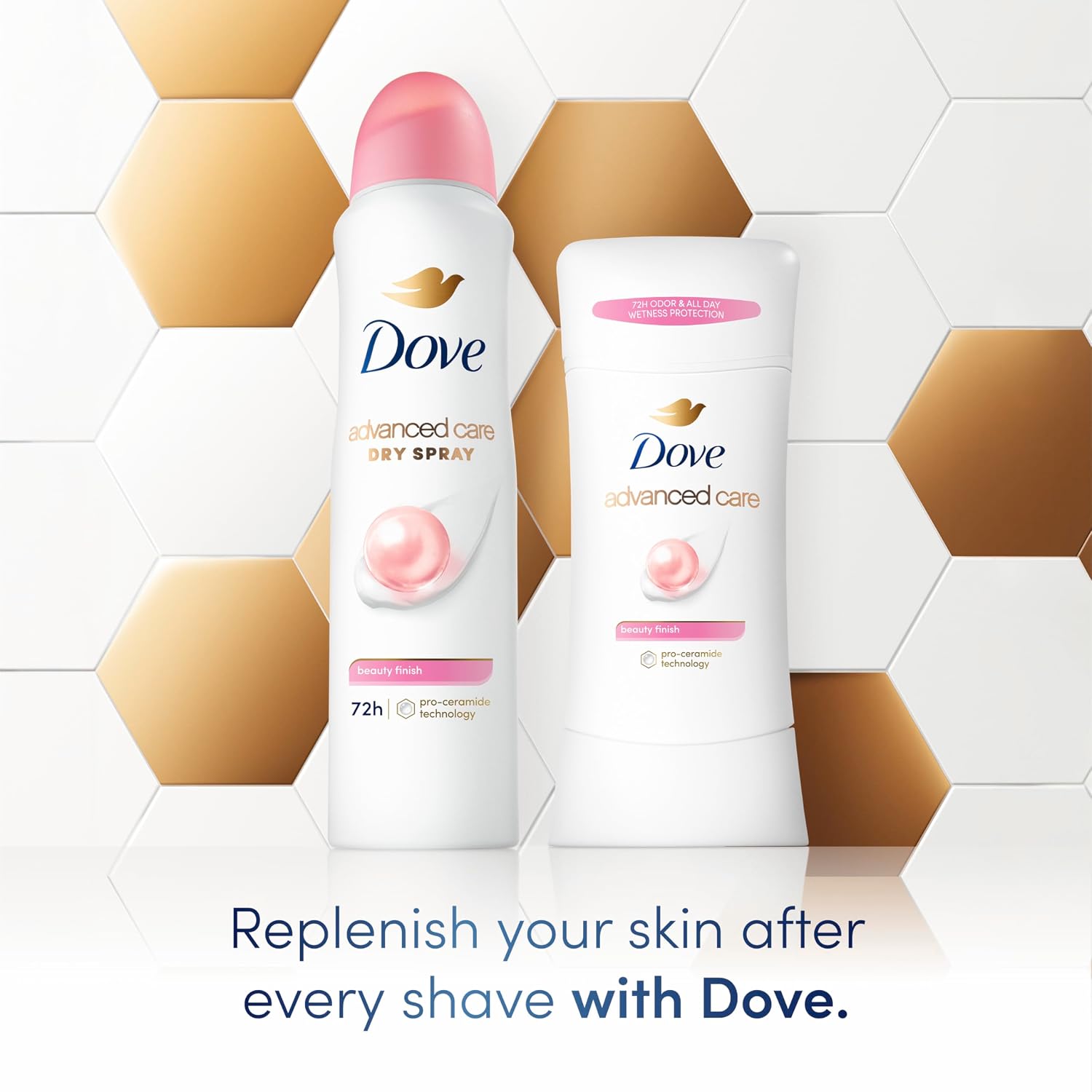 Dove Advanced Care Antiperspirant Deodorant Stick Beauty Finish