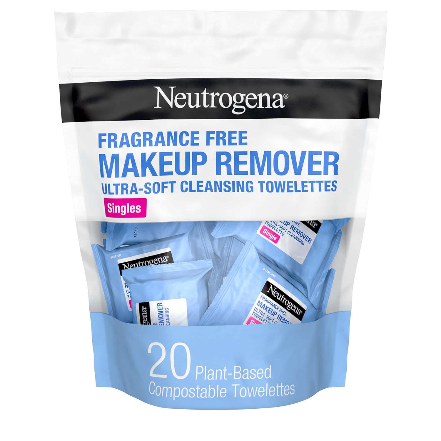 Neutrogena Makeup Remover Face Wipes, Single Facial Cleansing Wipes, 20 Count (Copy)