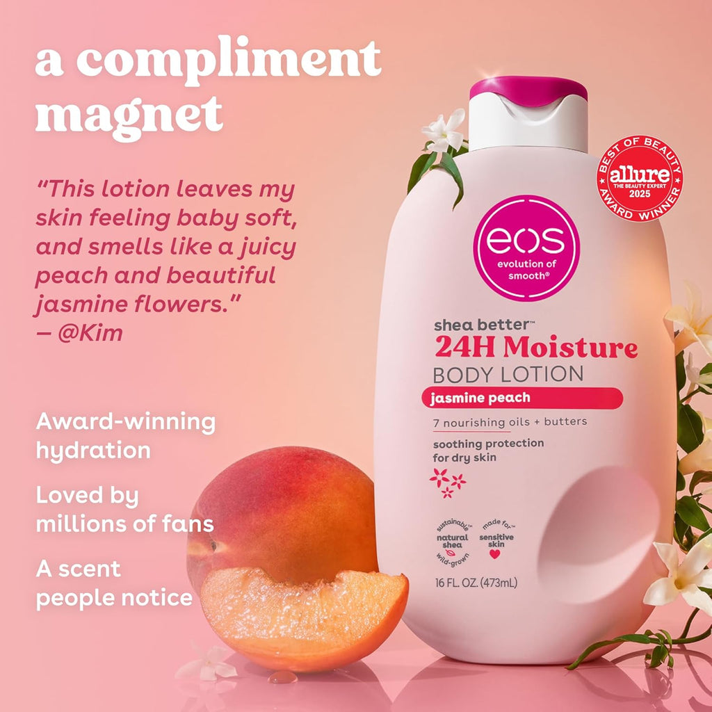 EOS Shea Better Body Lotion, Jasmine Peach