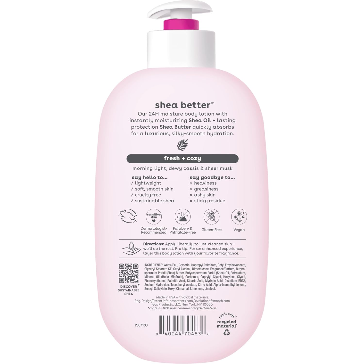 EOS Shea Better Body Lotion, Fresh & Cozy