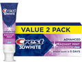 Crest 3D White Advanced Teeth Whitening Toothpaste, Radiant Mint - 2 Pack
