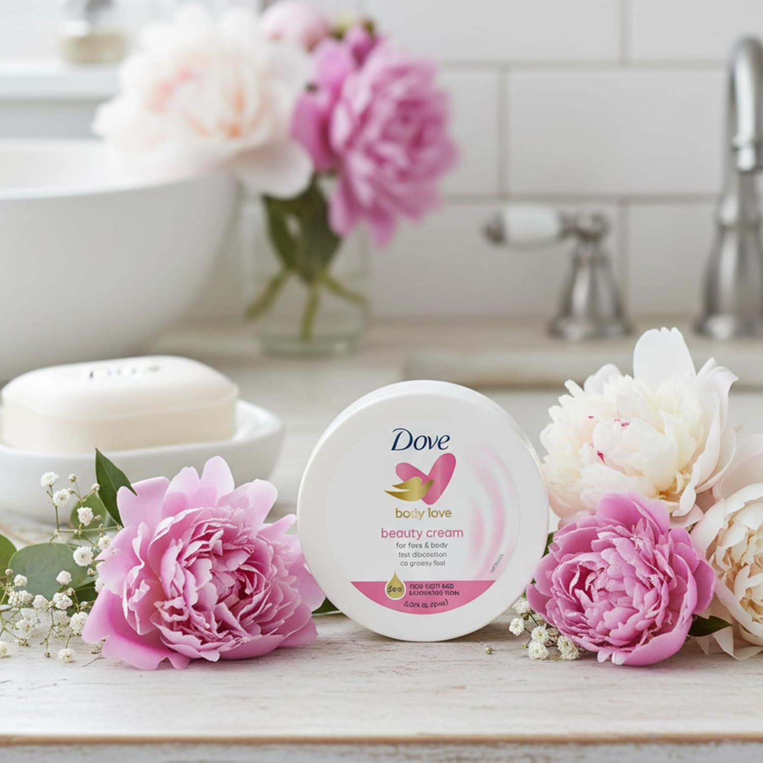 Dove Lotion, Beauty Cream - Normal to Dry Skin, 24-Hour Moisture Travel Size, 2.53 Fl Oz