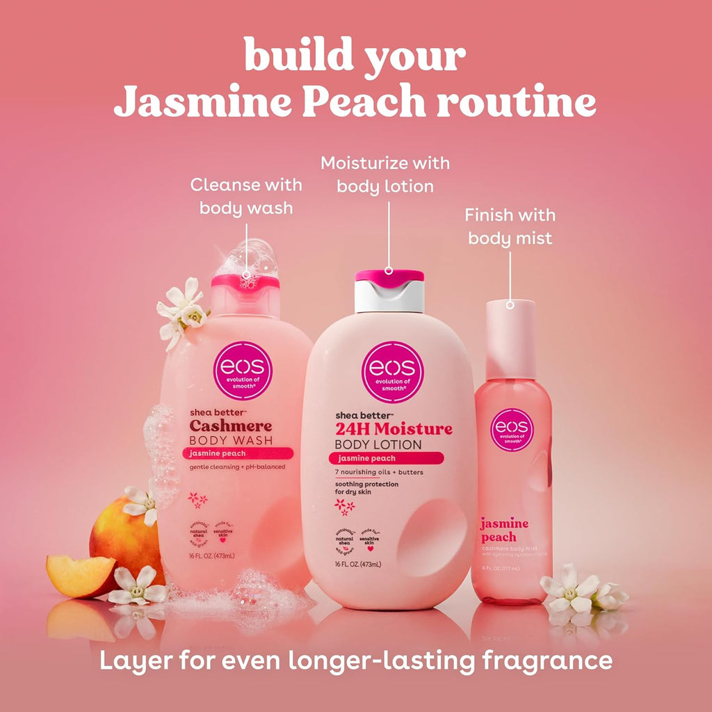 EOS Shea Better Body Lotion, Jasmine Peach