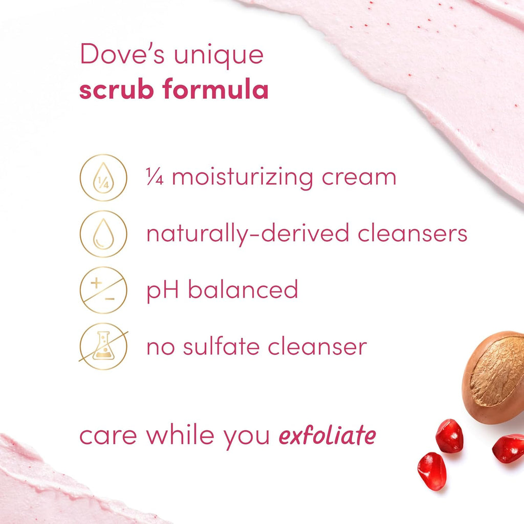 Dove Mini Treat Body Scrub, Pomegranate seeds & Shea Butter