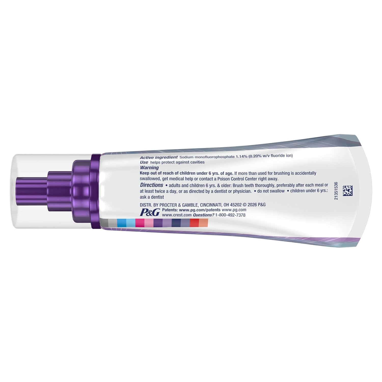 Crest 3DWhite Brilliance Deep Stain Remover Ultra White Toothpaste - Dazzling Mint