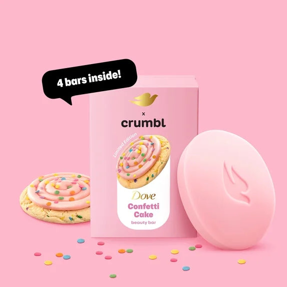 Dove & Crumbl Limited Edition Beauty Bar Confetti Cake