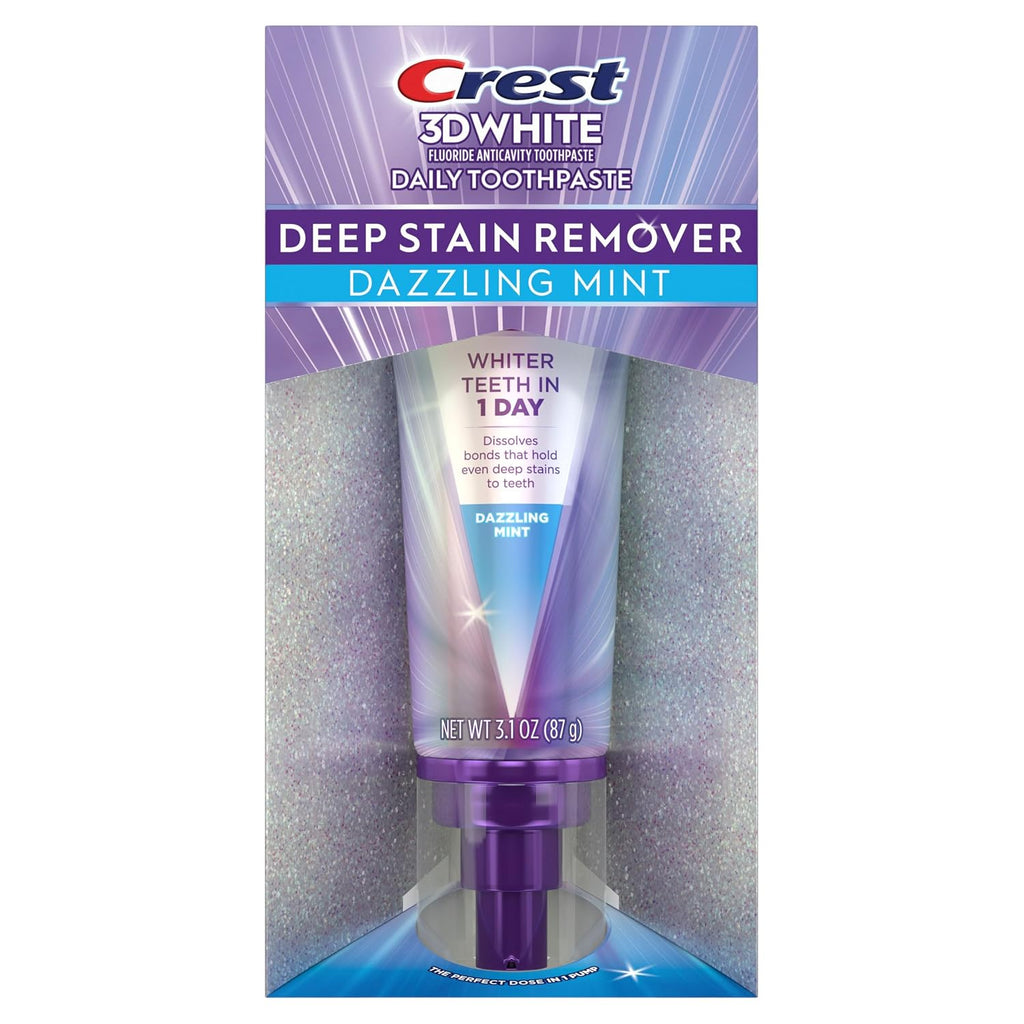 Crest 3DWhite Brilliance Deep Stain Remover Ultra White Toothpaste - Dazzling Mint