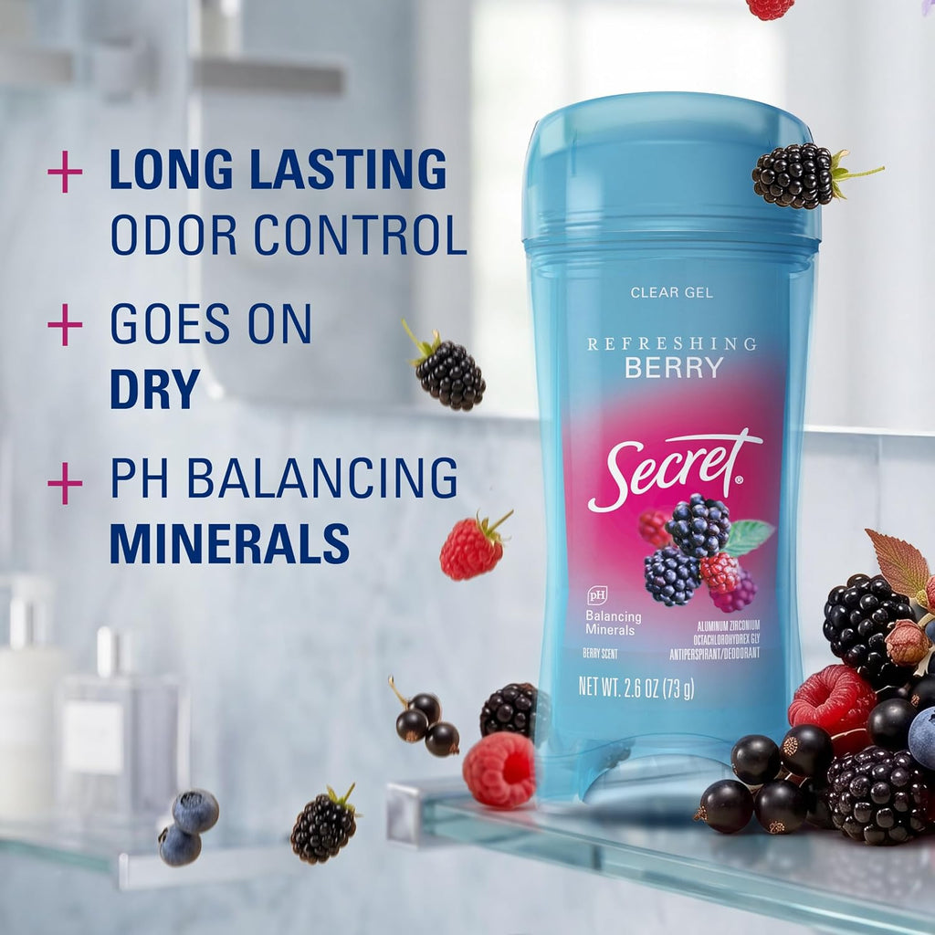 Secret Fresh Antiperspirant 72hr Berry