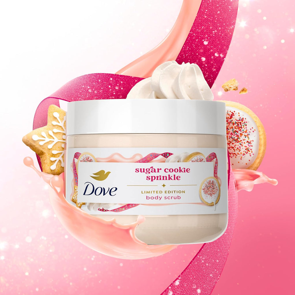 Dove Limited Edition Holiday Treats Body Scrub Sugar Cookie Sprinkle