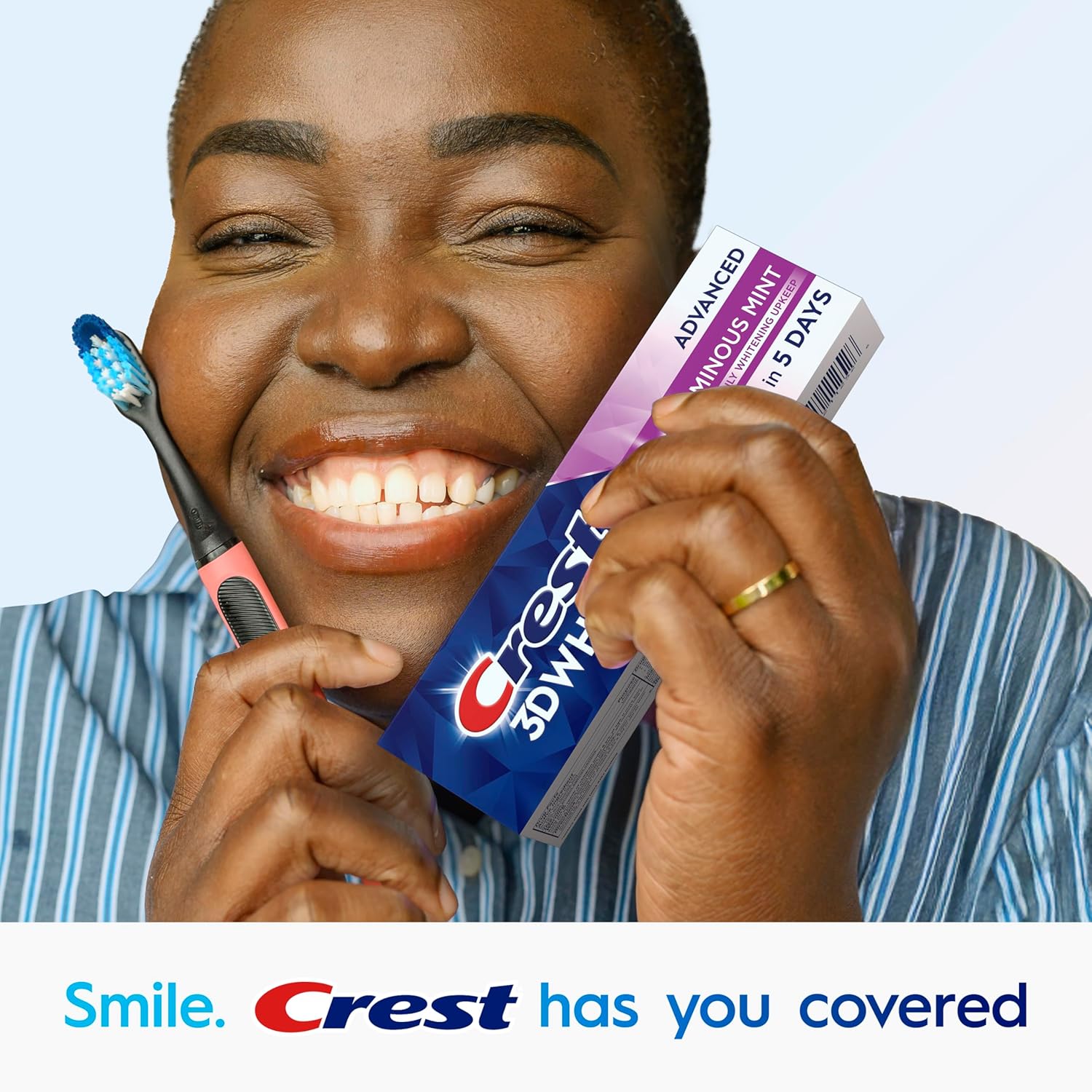 Crest 3D White Advanced, Teeth Whitening Toothpaste 3.7 oz Travel Size
