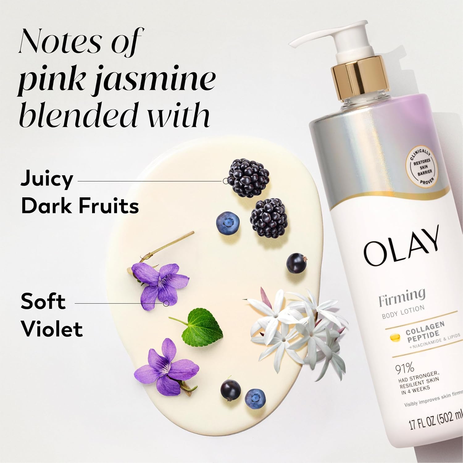 Olay Body Lotion for Women - Firming with Collagen Peptides Serum
