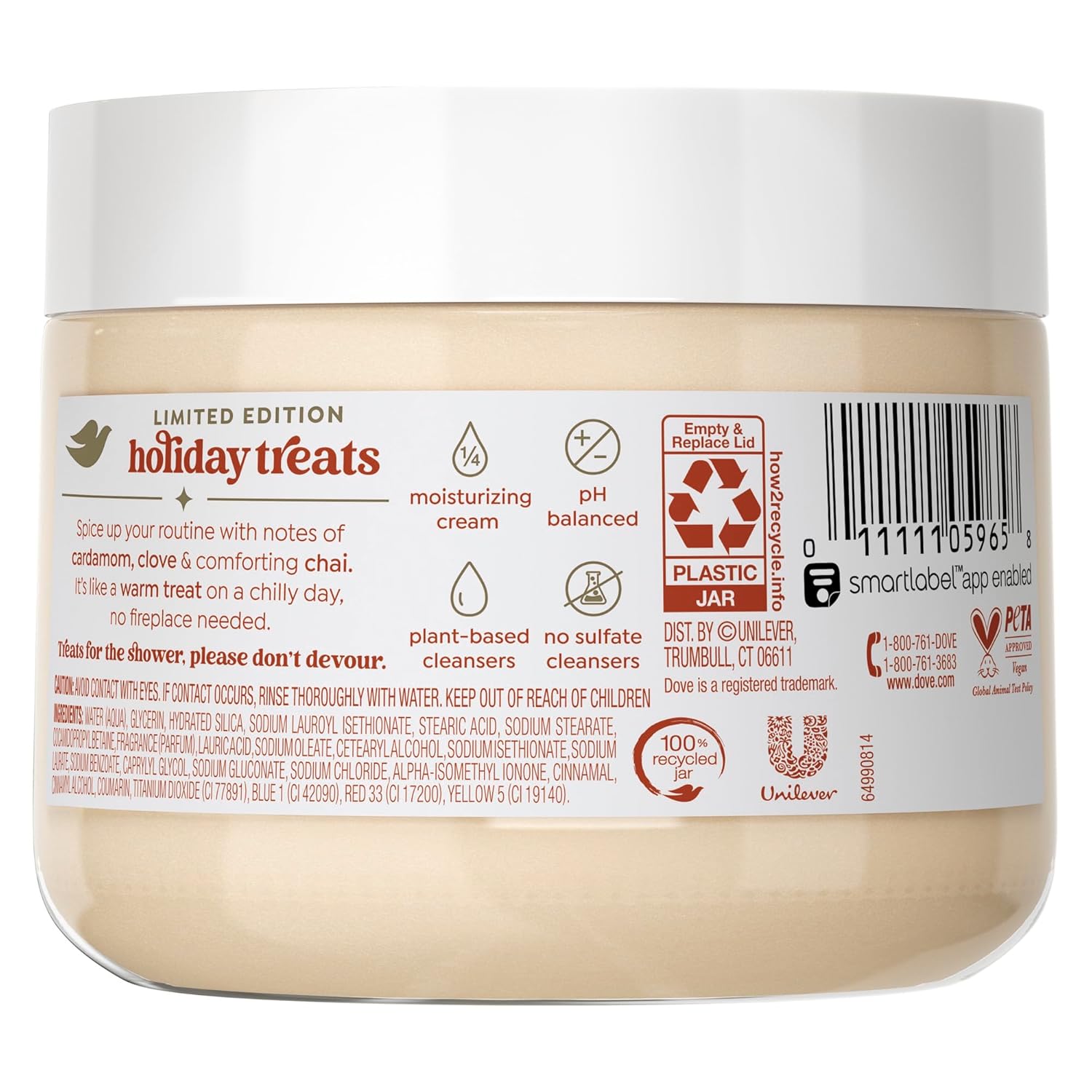 Dove Scrub Cinnamon Pumpkin Pie Exfoliates & Moisturizes Skin 15 OZ