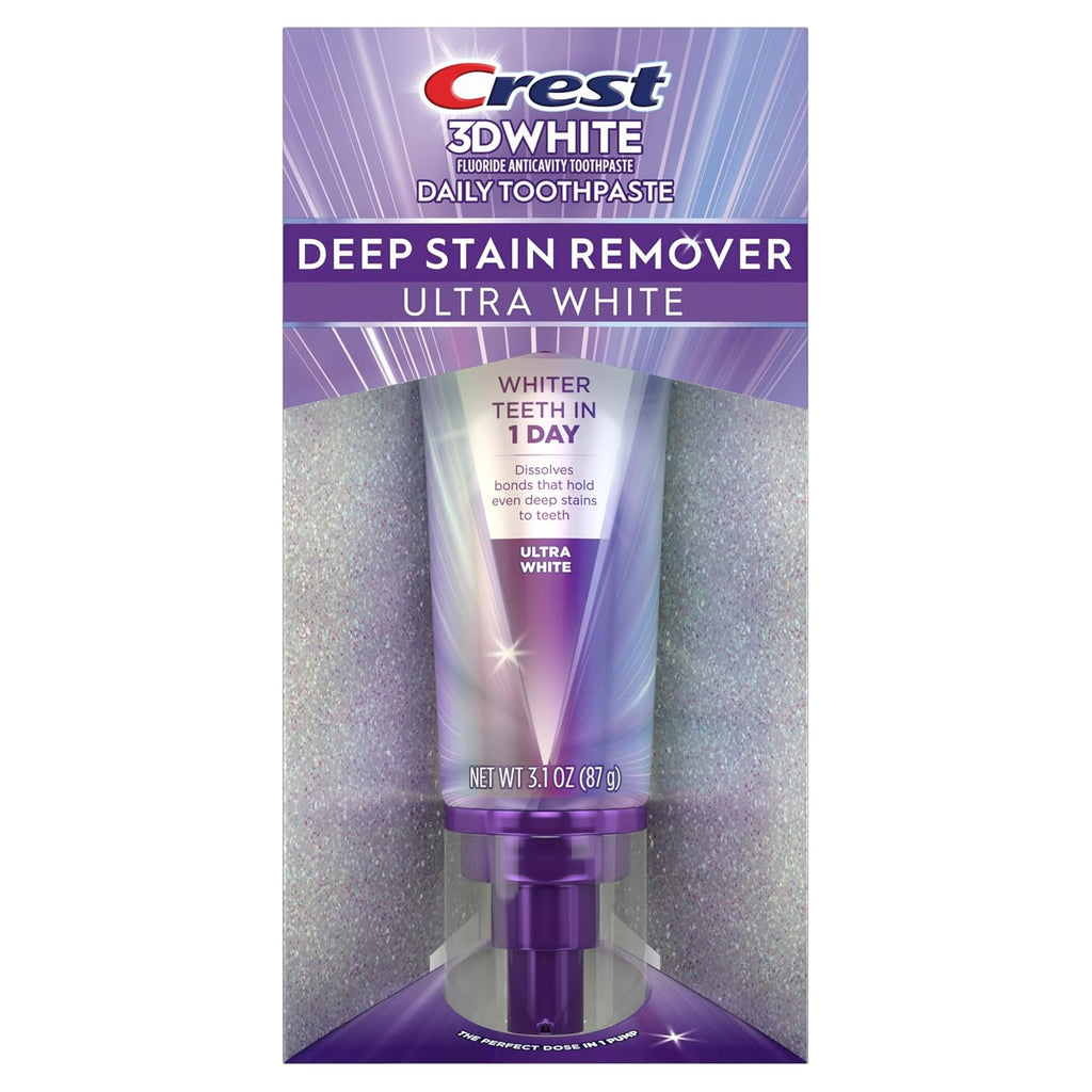 Crest 3DWhite Brilliance Deep Stain Remover Ultra White Toothpaste