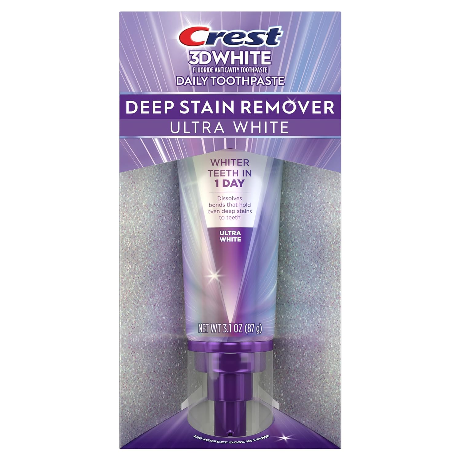 Crest 3DWhite Brilliance Deep Stain Remover Ultra White Toothpaste