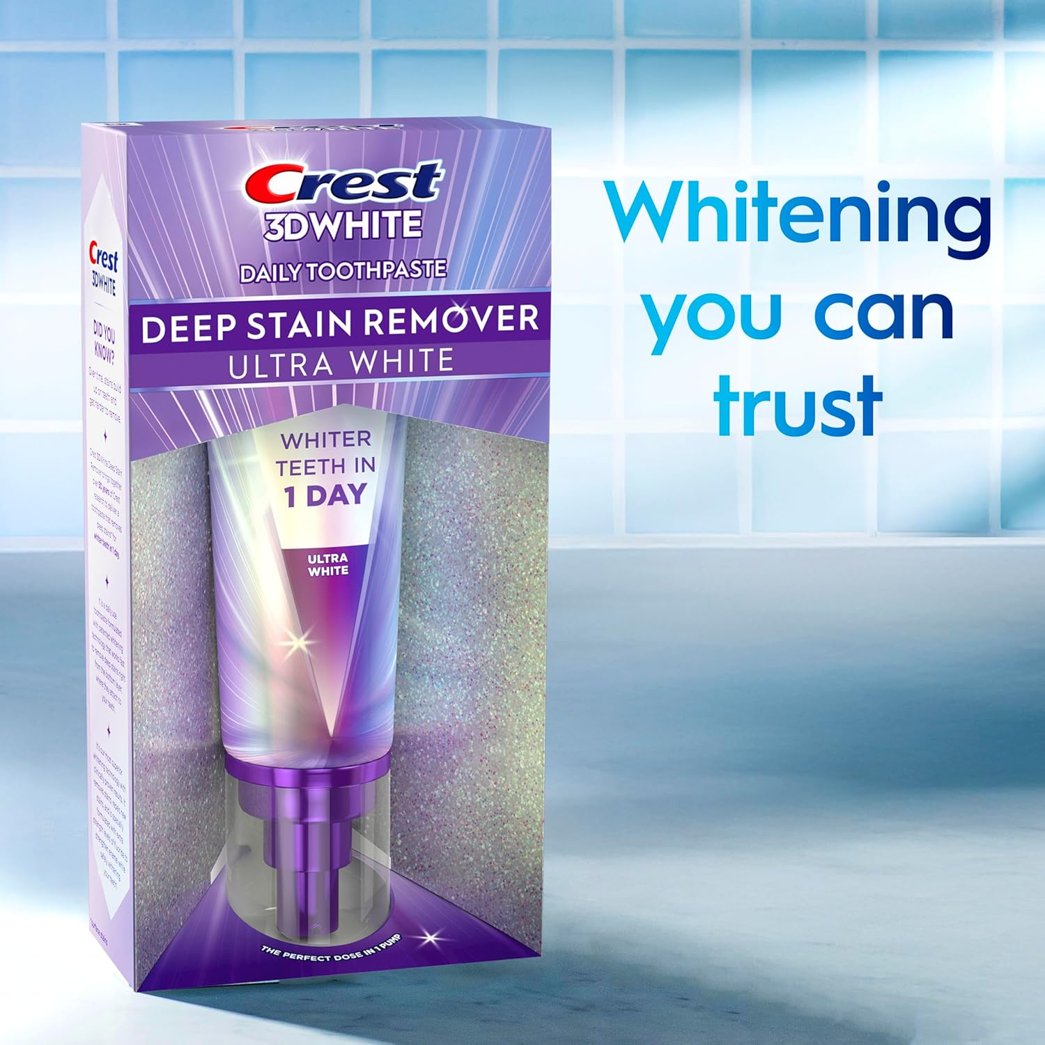 Crest 3DWhite Brilliance Deep Stain Remover Ultra White Toothpaste