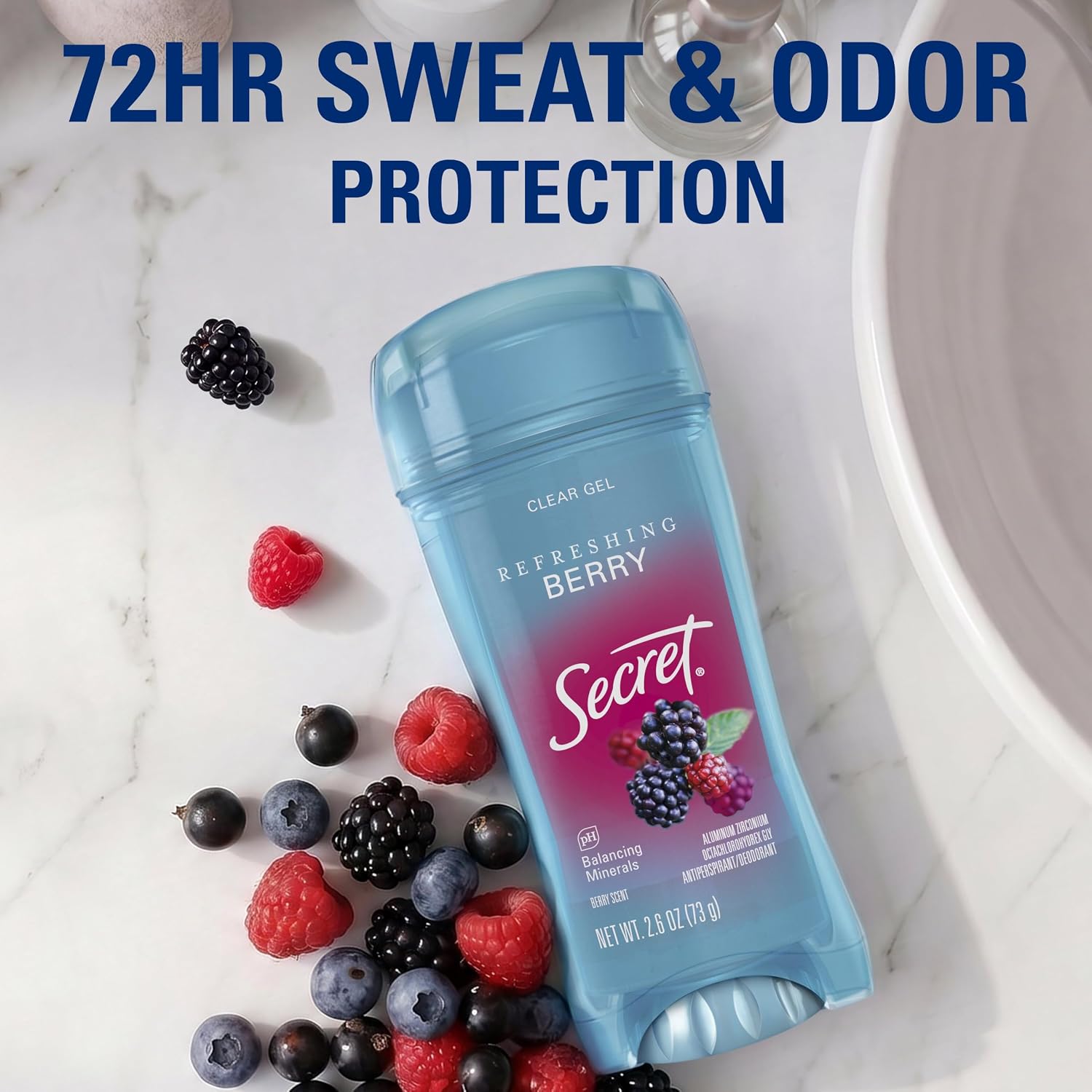 Secret Fresh Antiperspirant 72hr Berry