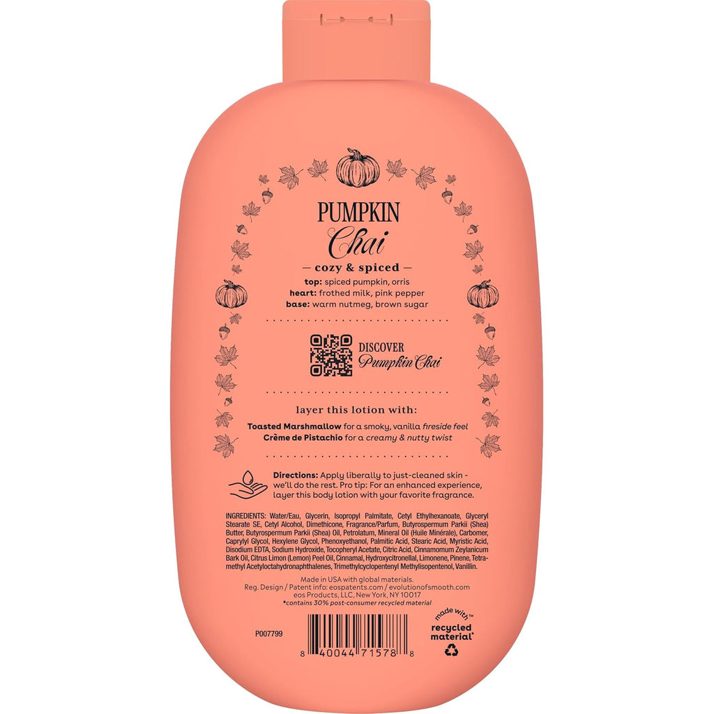 eos Shea Better Body Lotion, Pumpkin Chai, 24-Hour Moisture