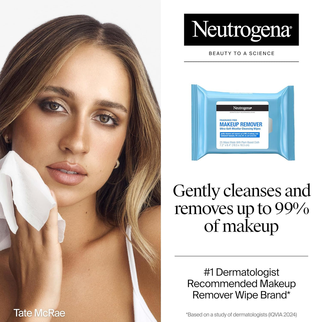 Neutrogena Makeup Remover Face Wipes, Single Facial Cleansing Wipes, 20 Count (Copy)