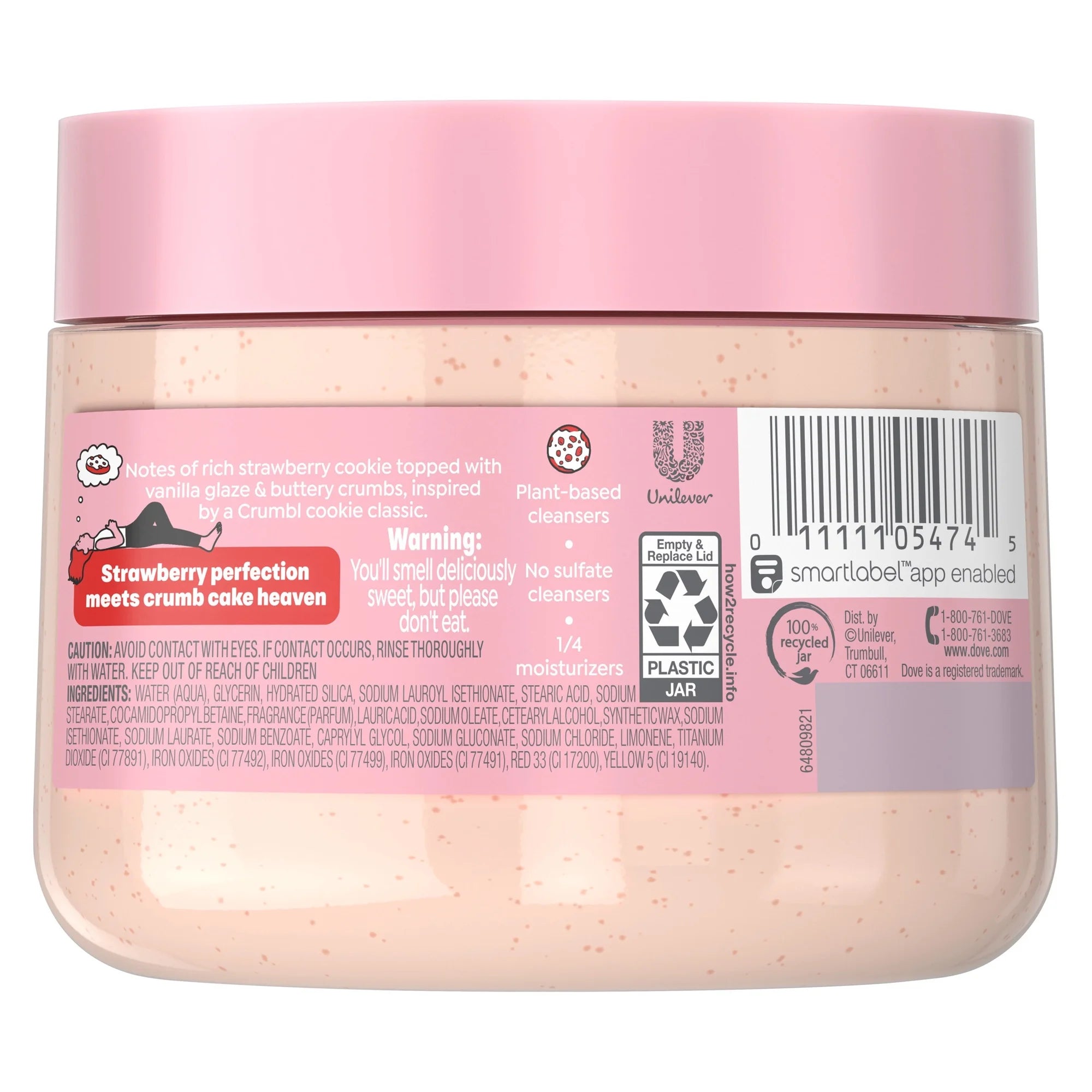 Dove Crumble Body Scrub - Strawberry Crumb Cake
