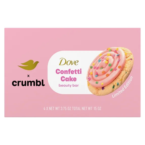 Dove & Crumbl Limited Edition Beauty Bar Confetti Cake