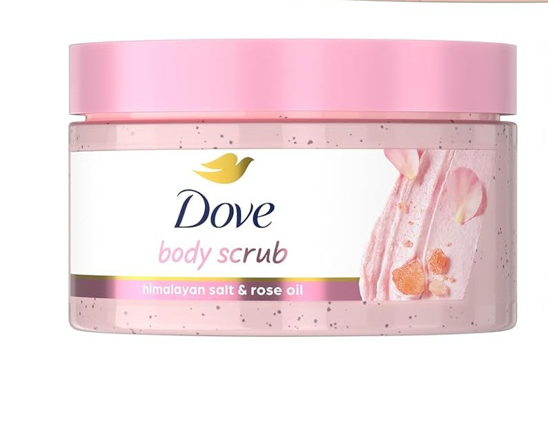Dove Mini Treat Body Scrub, Himalayan Salt and Rose Oil