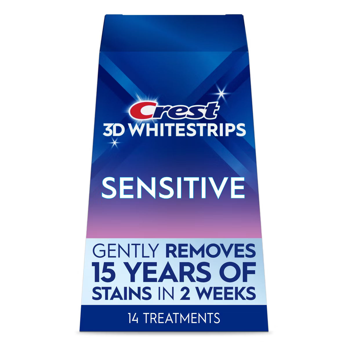 Crest 3D Whitestrips Sensitive At-Home Teeth Whitening Kit, 14 Treatments