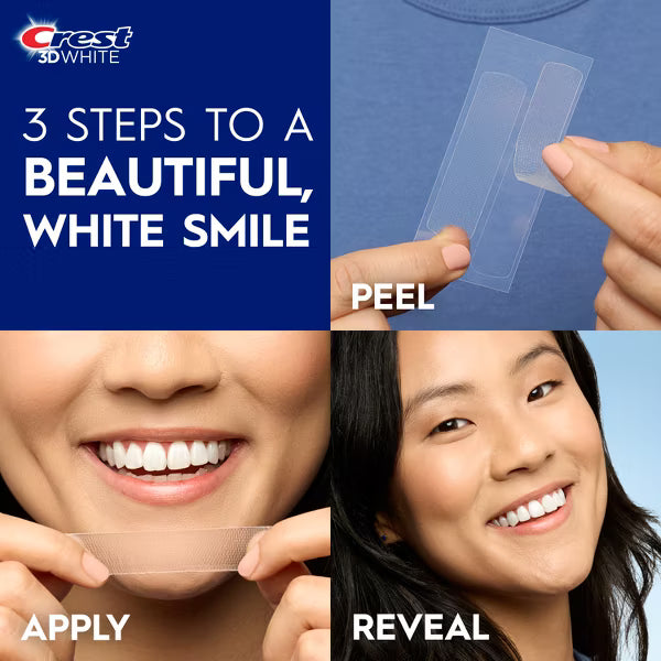 Crest 3D Whitestrips Sensitive At-Home Teeth Whitening Kit, 14 Treatments