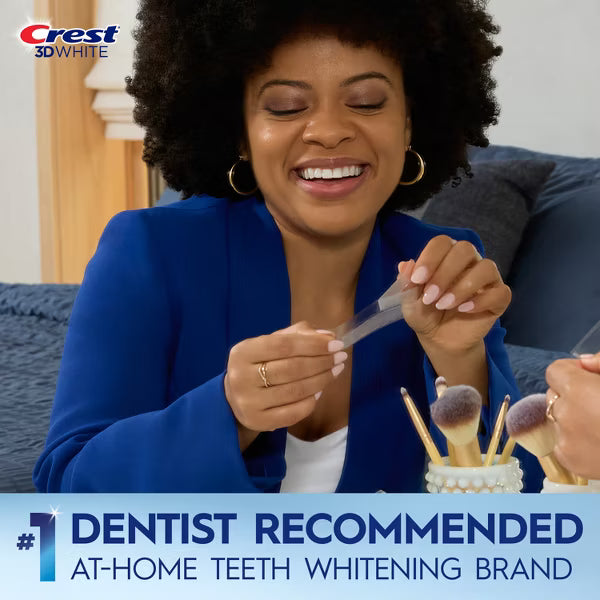 Crest 3D Whitestrips Sensitive At-Home Teeth Whitening Kit, 14 Treatments