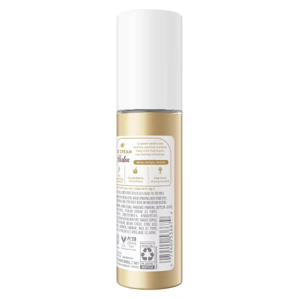 Dove Beauty Ice Cream Parlor Body Mist - Coconut Vanilla