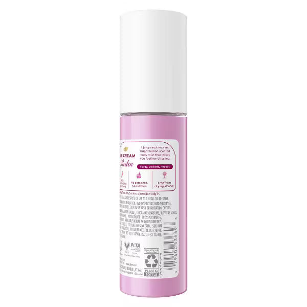 Dove Beauty Ice Cream Parlor Body Mist -Raspberry Sorbet