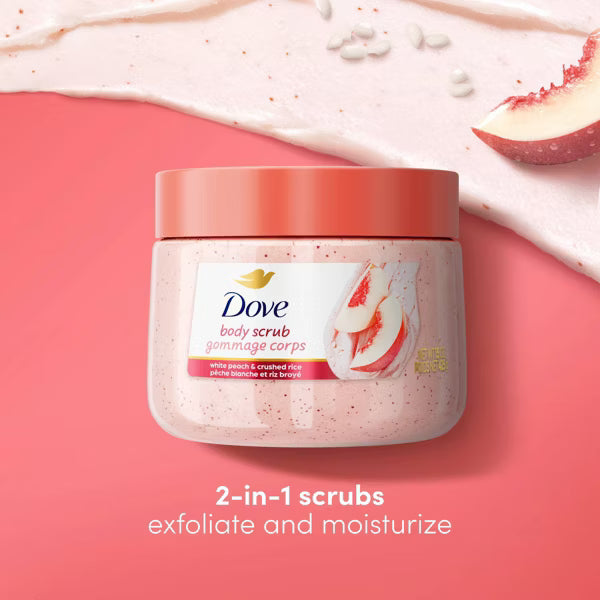 Dove Beauty Exfoliating Body Scrub - White Peach & Crushed Rice